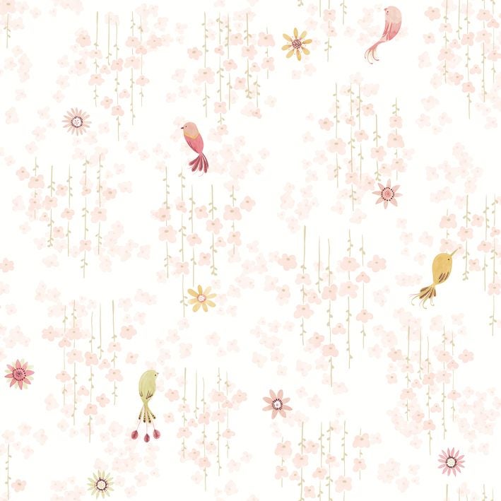 Casadeco - Tropical Birds Rose Blush Once Upon A Time 2