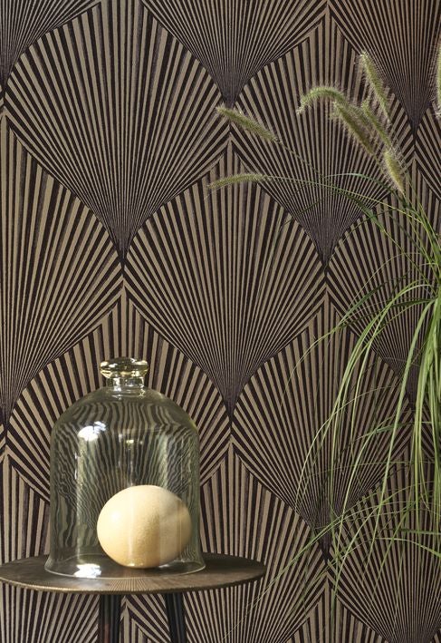 Casadeco - Semiramis Noir Reglisse Babylone Cad