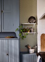 Lillstugan Grön Gammalsvenska Papper