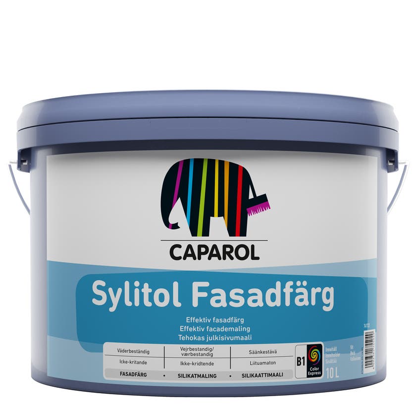 Sylitol Fasadfärg 10 L Vit-Bas