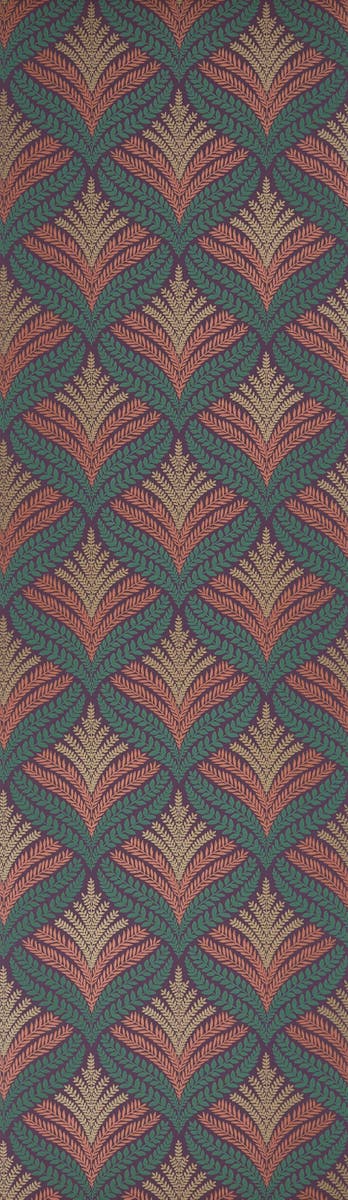 Osborne & Little - Sotherton Aubergine/Teal