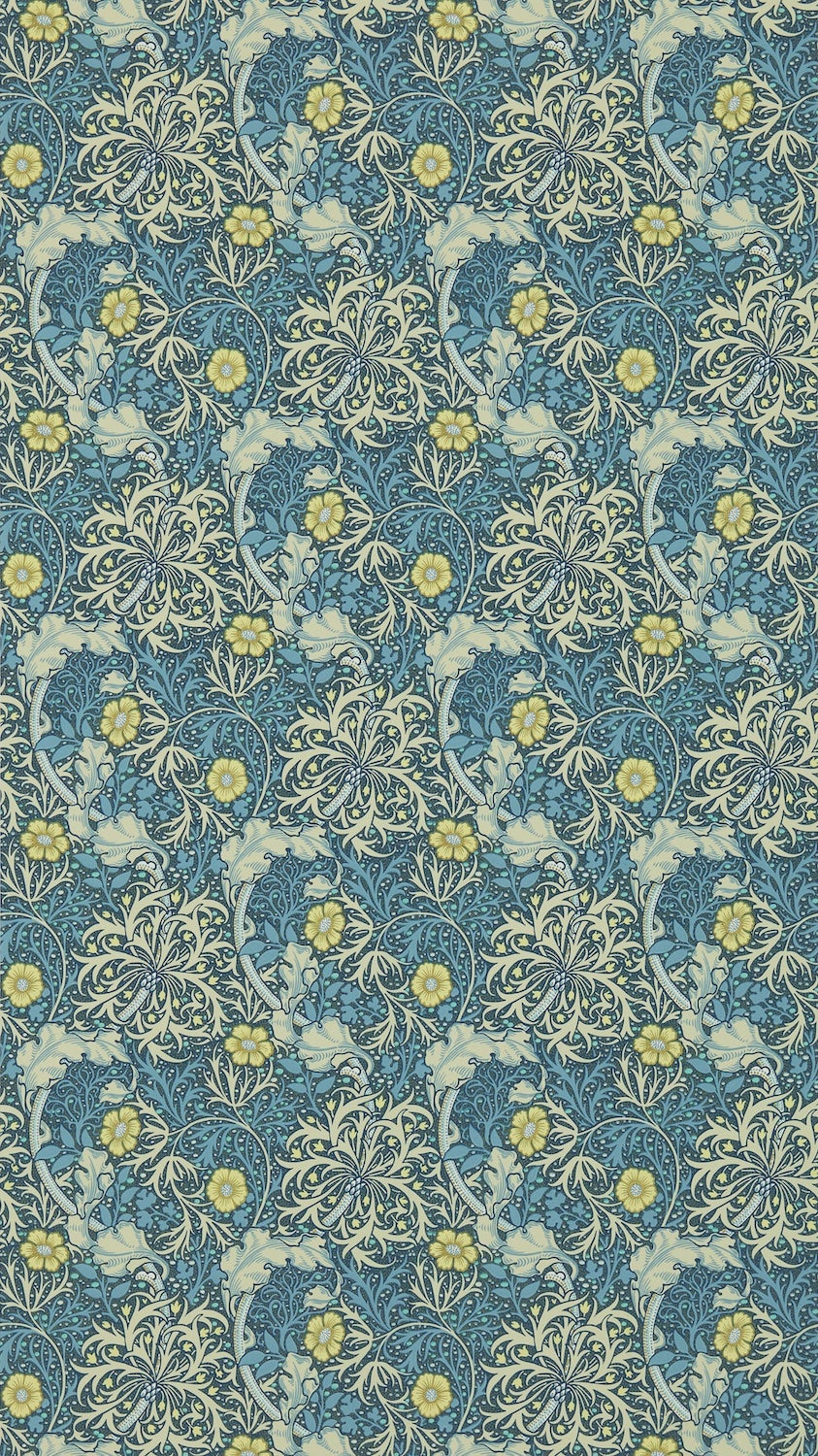 Morris & Co - Morris Seaweed Ink/Woad The Craftsman Wallpapers