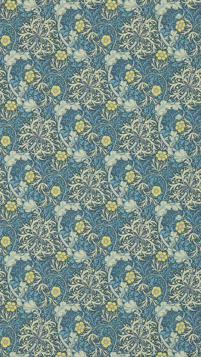 Morris & Co - Morris Seaweed Ink/Woad The Craftsman Wallpapers