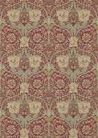 Honeysuckle & Tulip Red/G Morris and Friends Wallpa