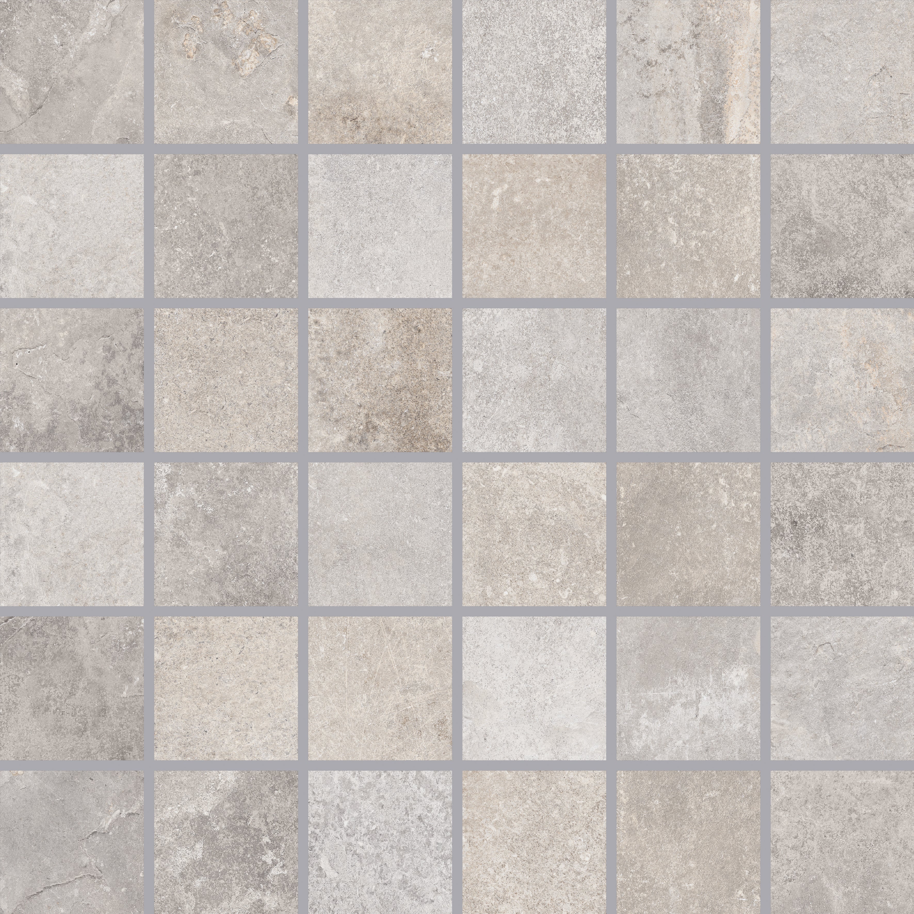 Craft Light grey mosaik 5x5, ark 30x30
