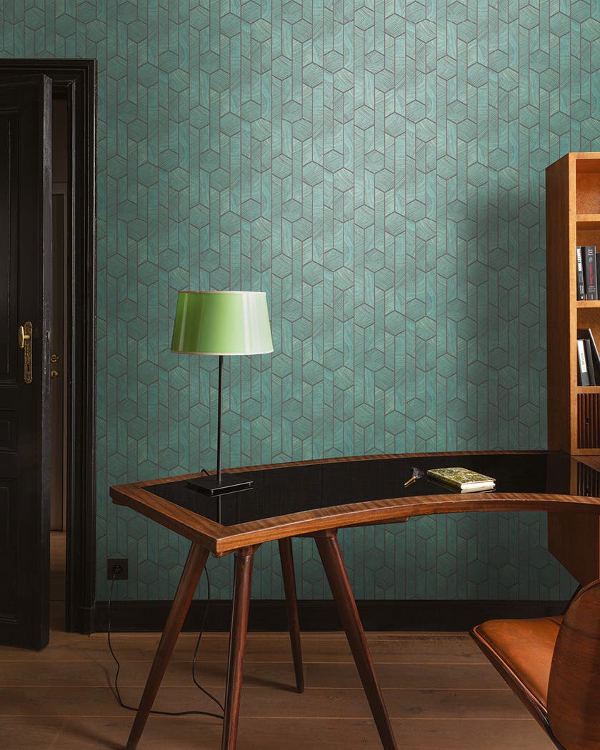 Midbec Tapeter - Kantha Teal