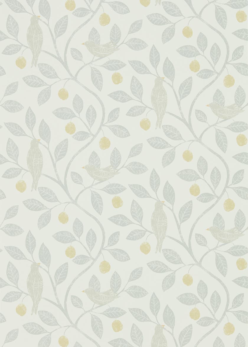 Damson Tree Dijon/Mole Potting Room Wallpapers