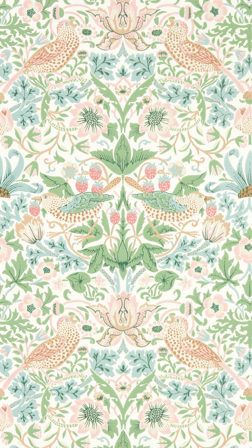 Morris & Co - Simply Strawberry Thief C Simply Morris Wallpapers