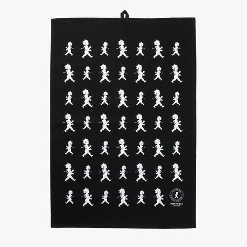 Kökshandduk 50x70 cm Svart/Vit