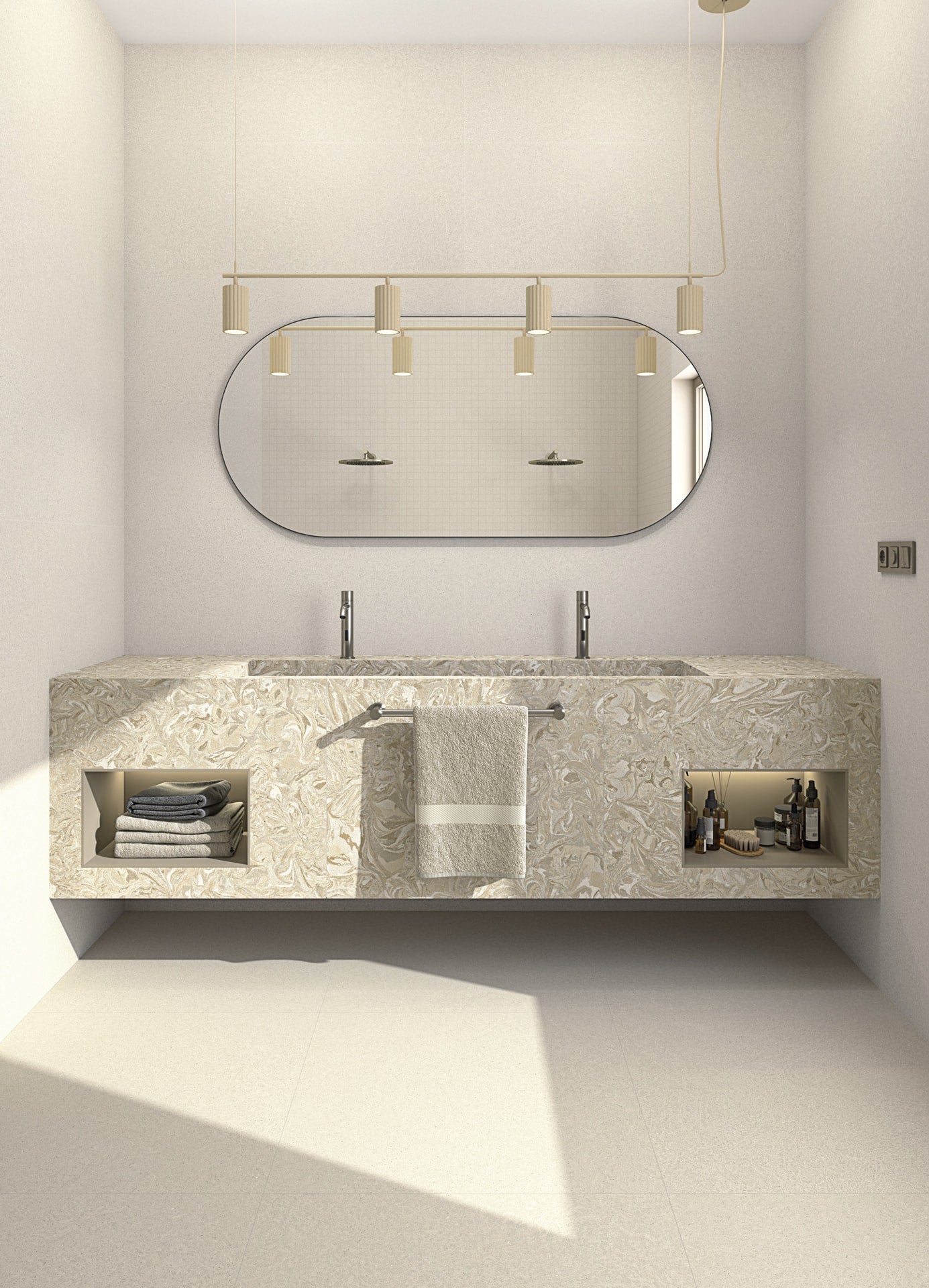 Mousse-R Greige - 80x80cm