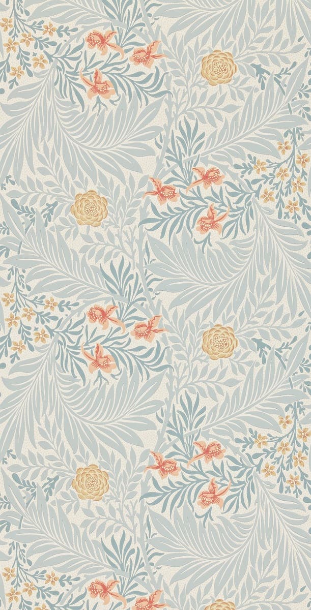 Larkspur Slate/Russet Morris and Friends Wallpa