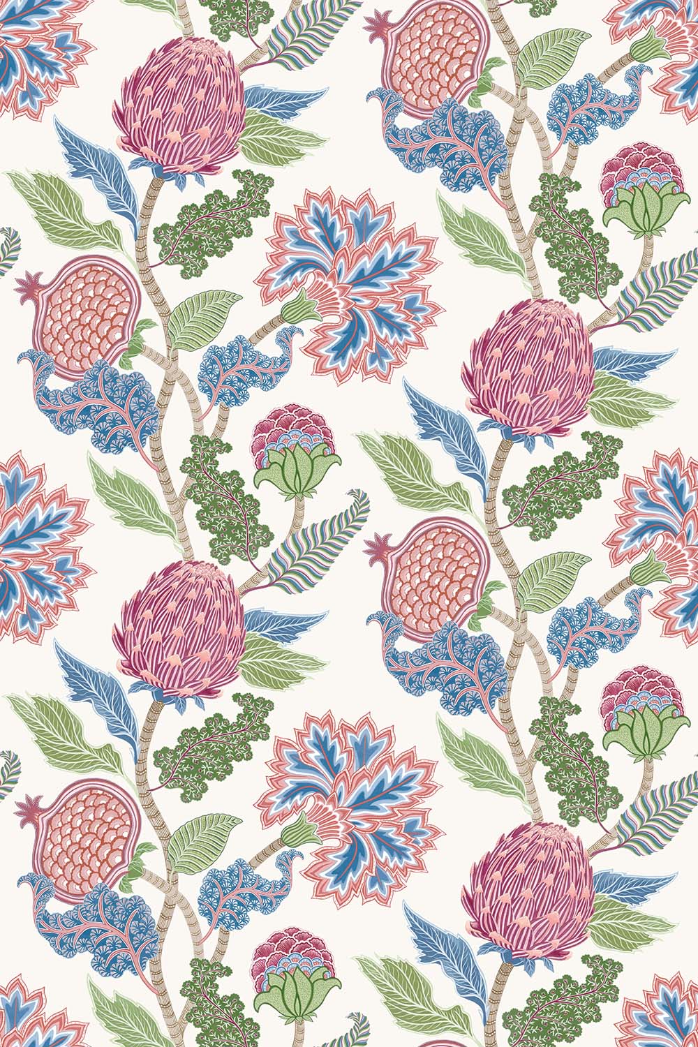 Osborne & Little - Ananda Cynara Raspberry Cobalt