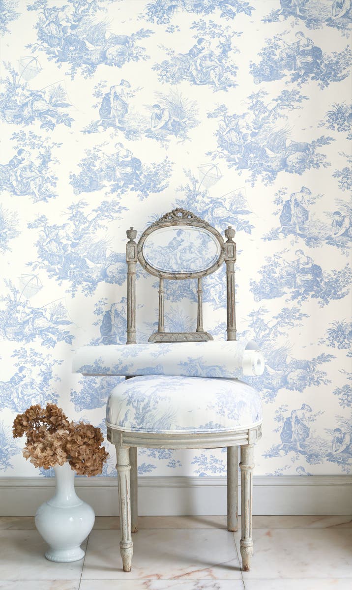 Casadeco Scene D'Été Bleu Porcelaine