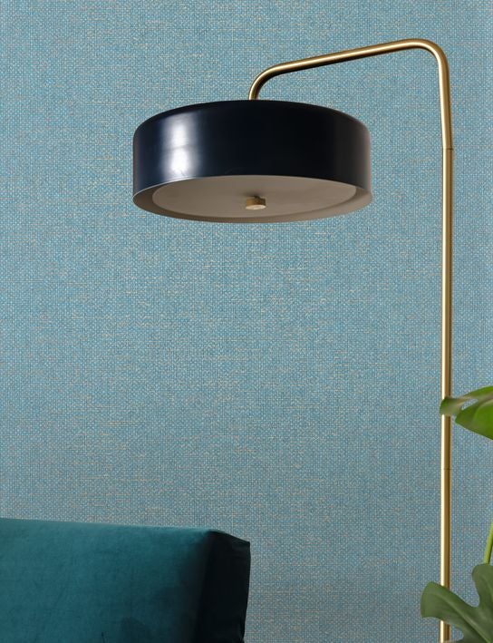 Caselio - Uni Metallise Bleu Madura Damier