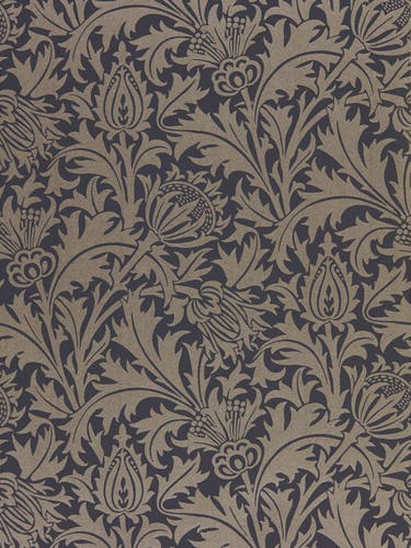 Morris & Co - Pure Thistle Black Ink Pure Morris North Wallpap