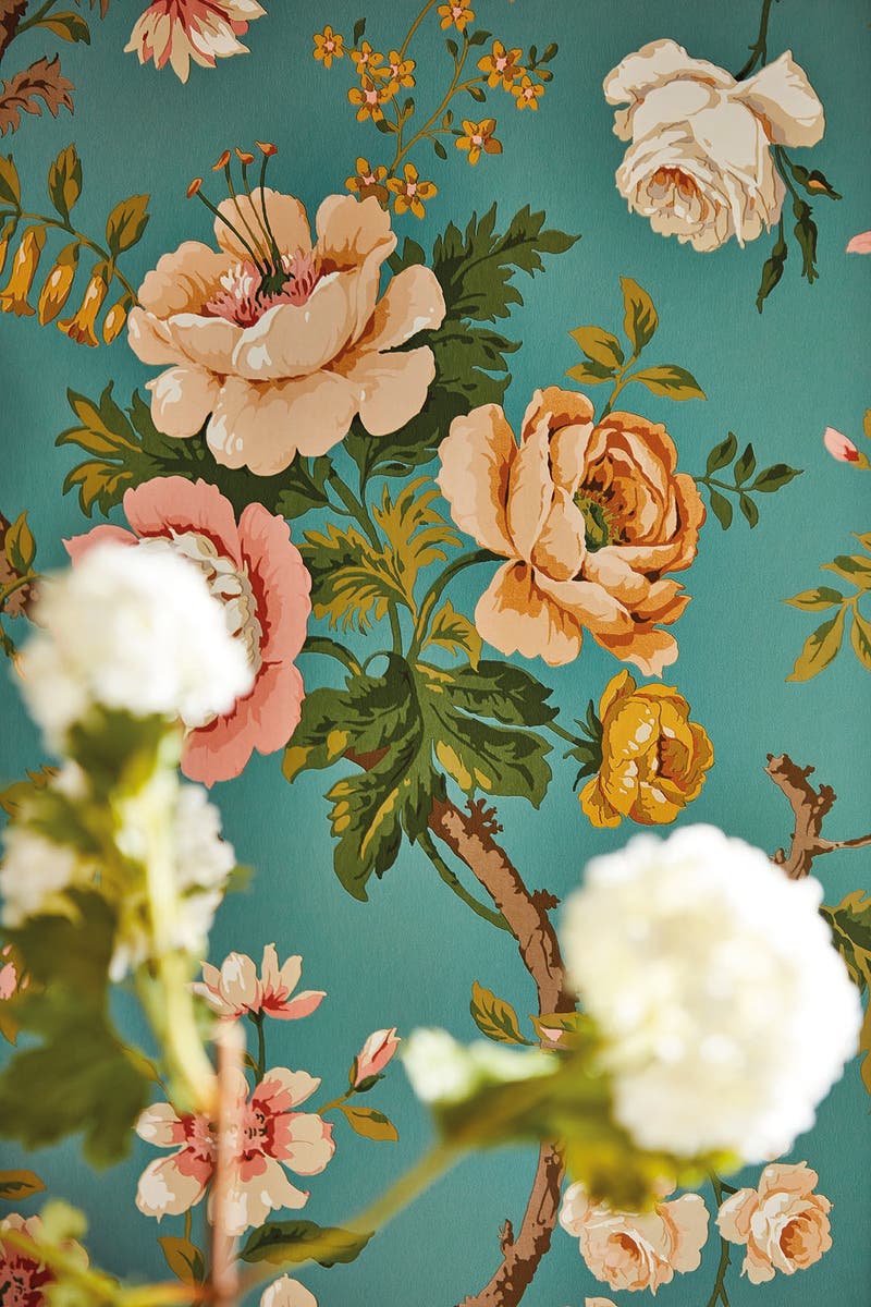 Sanderson - Hykenham High Sea/Ginger Sanderson One Sixty Wallp