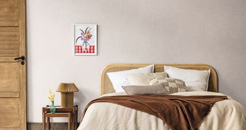 Caselio - Uni Mat Gris Lin Fonce Damier