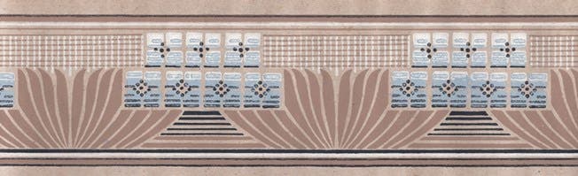 Lim & Handtryck - Wienerjugend - Kvist/Blå B16-40