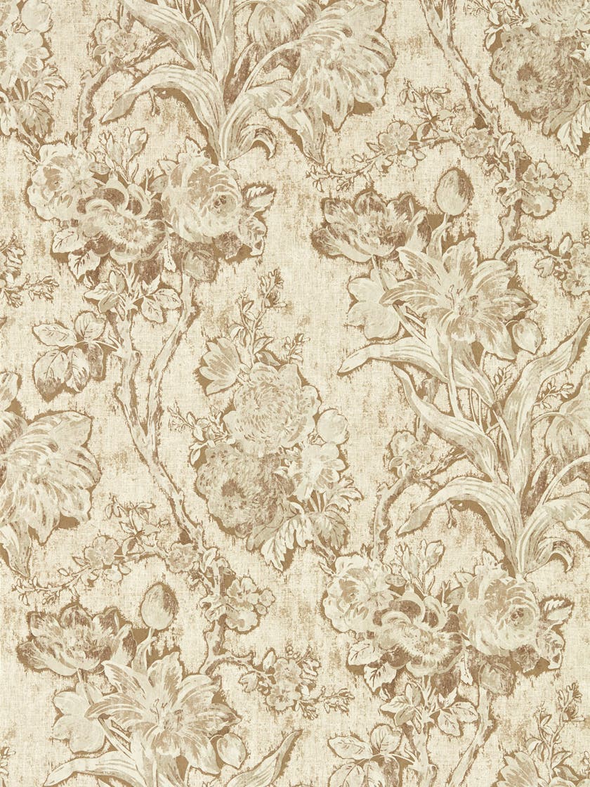 Sanderson - Fringed Tulip Toile Jute Sanderson x Giles Deacon