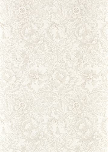 Morris & Co - Pure Poppy Ecru/Stone Morris Pure Wallpapers