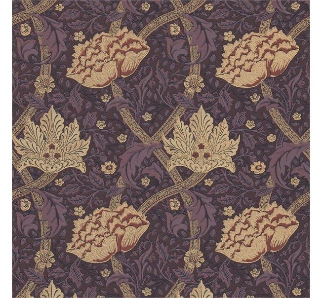 Windrush Aubergine/Wine Morris and Friends Wallpa