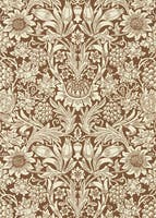 Sunflower Chocolate/Cream Queen Square Wallpapers