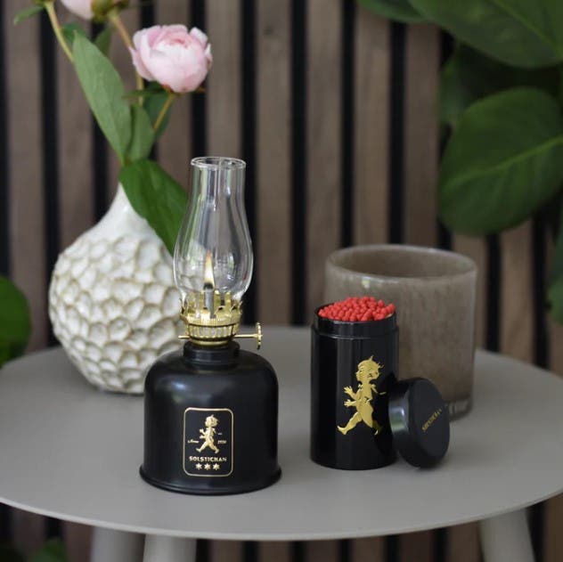 Fotogenlampa Svart/Guld