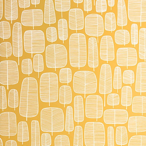 Midbec Tapeter - Little Trees Yellow