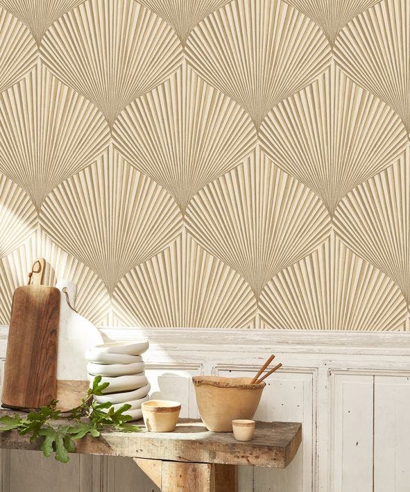 Casadeco - Semiramis Beige Raphia Babylone Cad