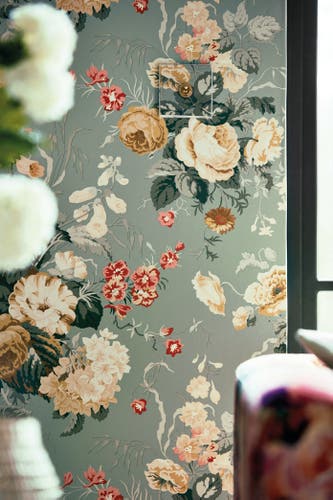 Sanderson - Stapleton Park Sage/Honey Sanderson One Sixty Wallp