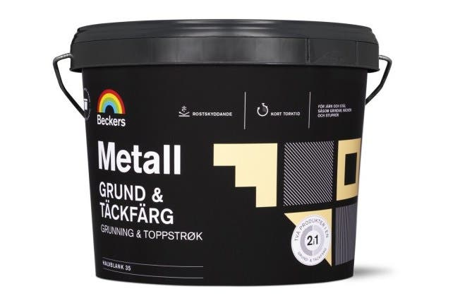 Metall Grund & Täck 0,75 L Vit