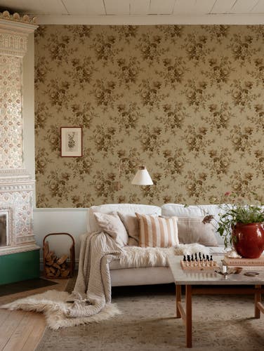 Duro - Ingeborg Brun/Guld Gammalsvenska Papper