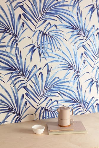 Midbec Tapeter - Palm Cobalt