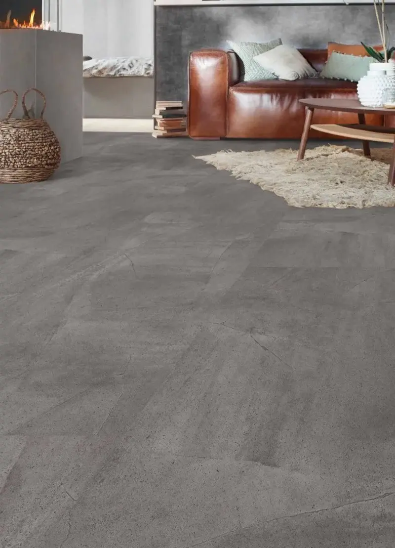 Vinylgolv Floorit - Brick Concrete Grey Click 5.5mm