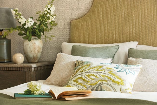 Sanderson - Pinjara Trellis Linen Littlemore Wallpapers