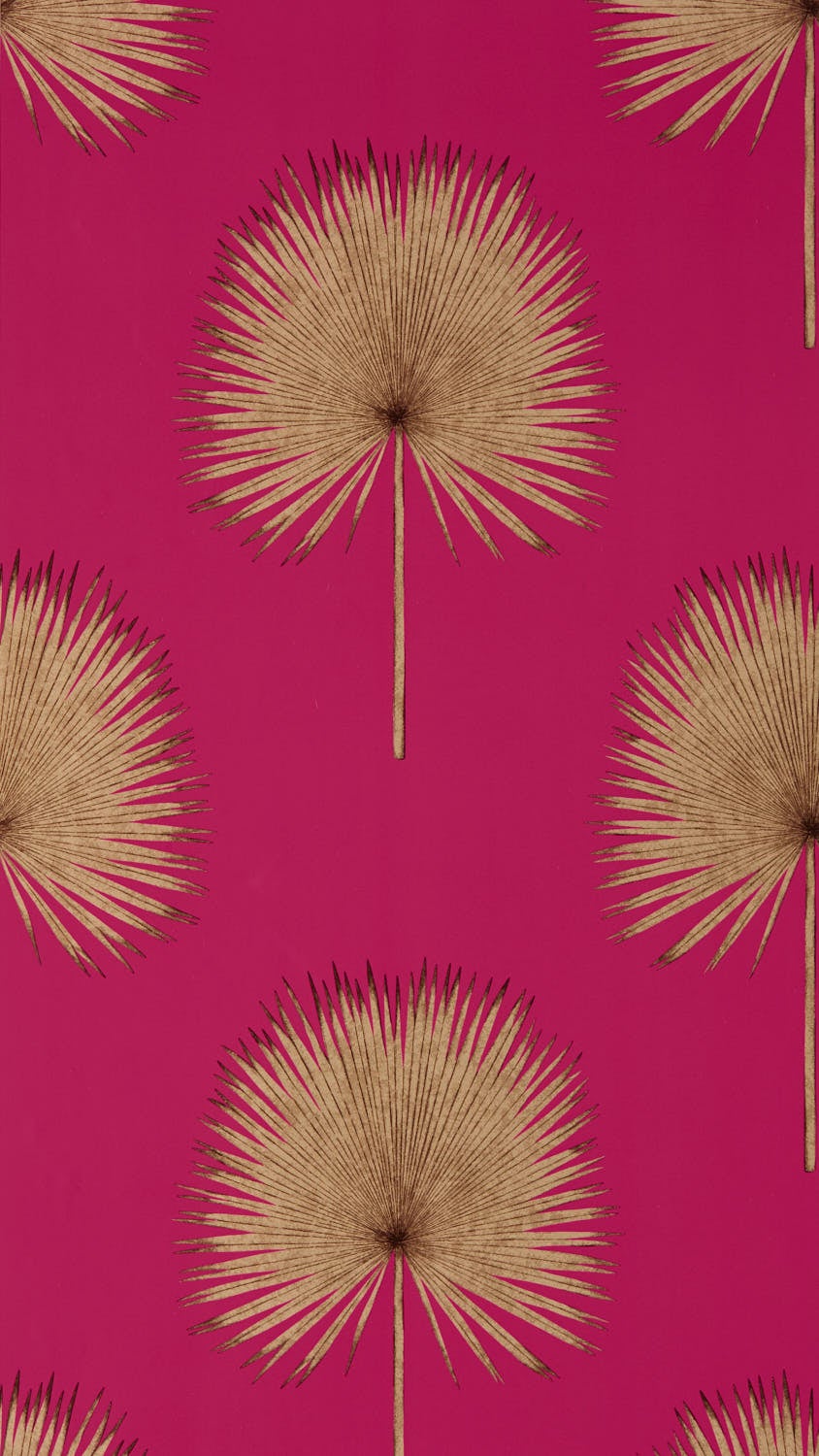 Sanderson - Fan Palm Rhodera/Gilver Glasshouse Wallpapers