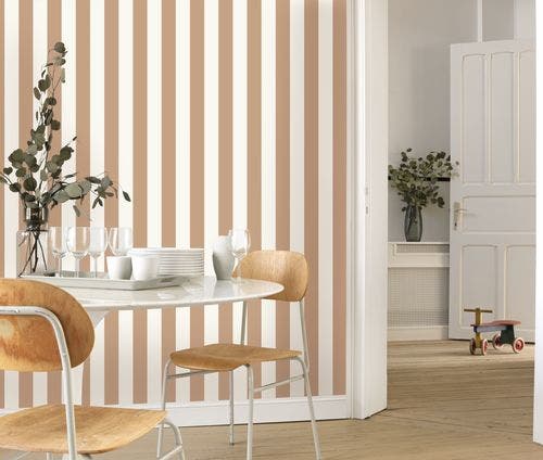 Casadeco - Olympe Noisette Les Rayures