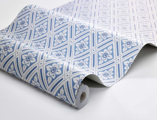 Boråstapeter - Ester - Blue & White