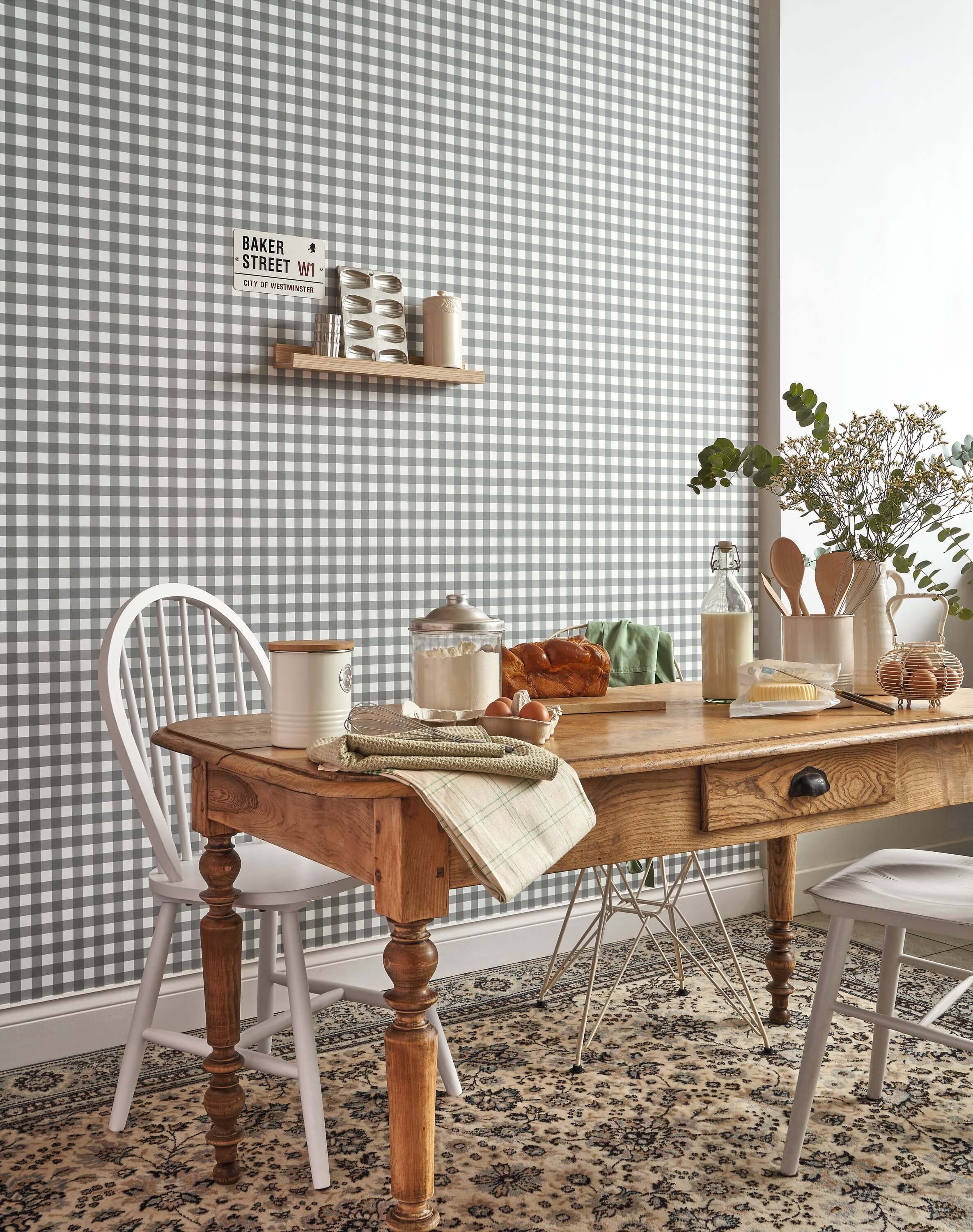 Casadeco - Vichy Anthracite Once Upon A Time 2