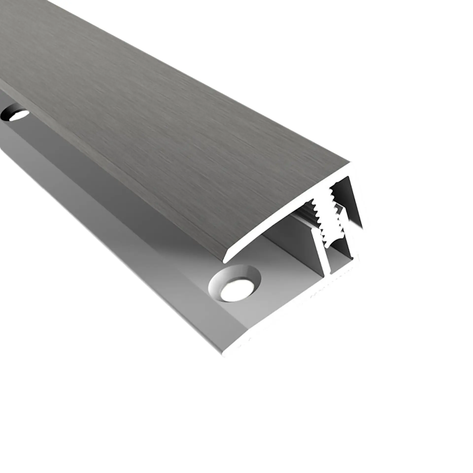 Avslutningslist - Single-Click Alu - Titan 100cm