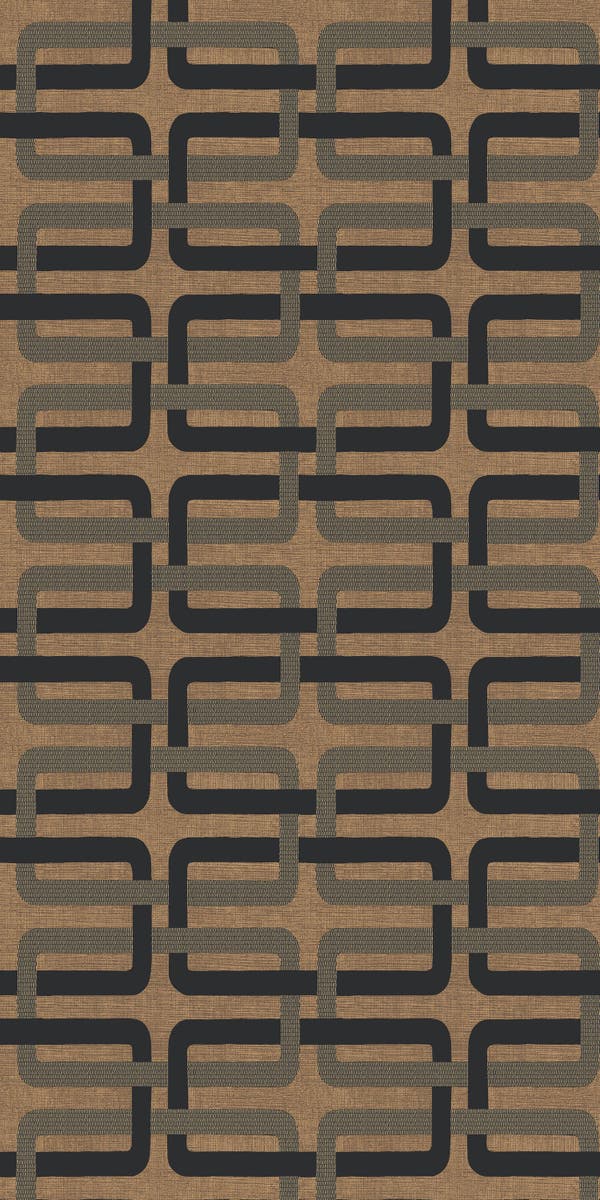 Casamance Matjara Noir/Doré