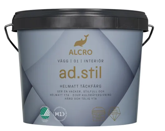 ad.stil Helmatt Väggfärg - 1L - Valfri mörk kulör (Outlet)