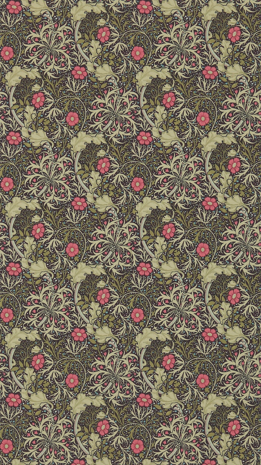 Morris & Co - Morris Seaweed Ebony/Popp Morris 160th Anniversary