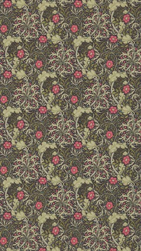 Morris & Co - Morris Seaweed Ebony/Popp Morris 160th Anniversary