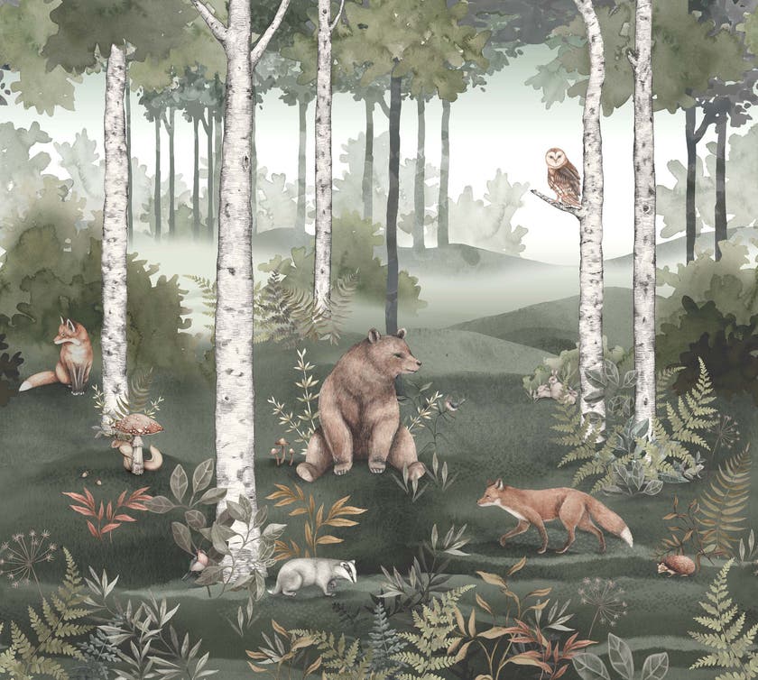 Boråstapeter - Wild Forest Mural Newbie