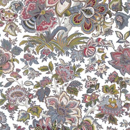 Casadeco - Provence Multico Fond Bla Les Belles Toiles De Jouy