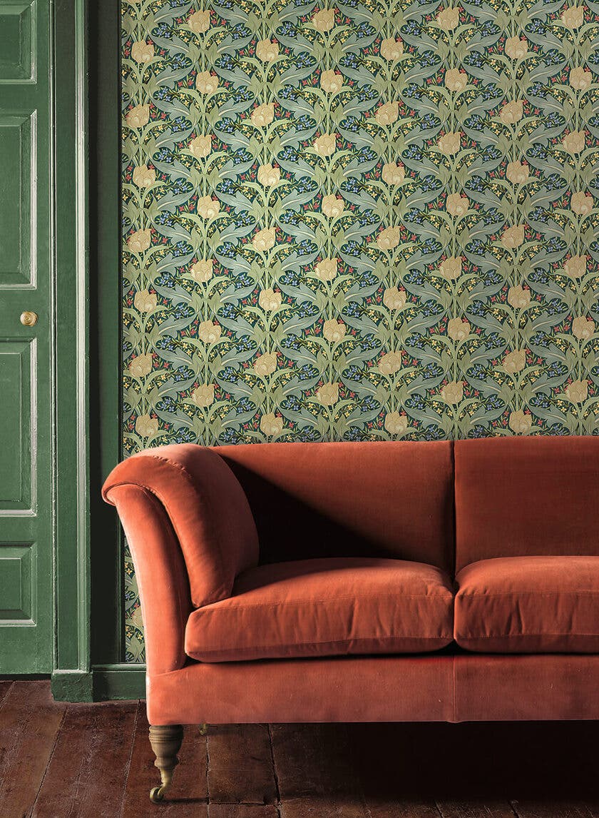 Brantwood Tulip & Jasmine Emerald BW45104-3