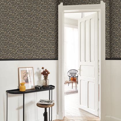 Casadeco - Cherry Noir / Beige Flower Market