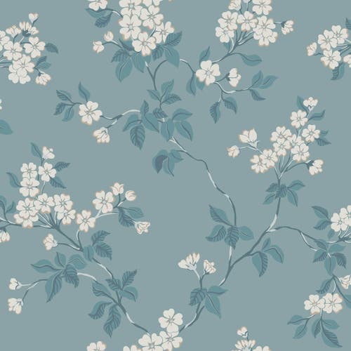 Duro - Karin, Blå Blommor&Blad