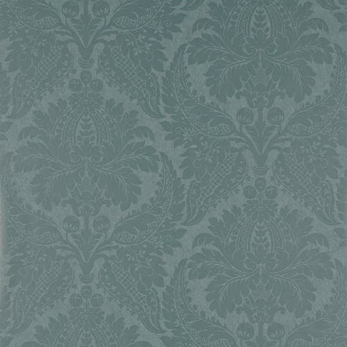 Zoffany - Malmaison Damask Teal Constantina Damask Wallpa